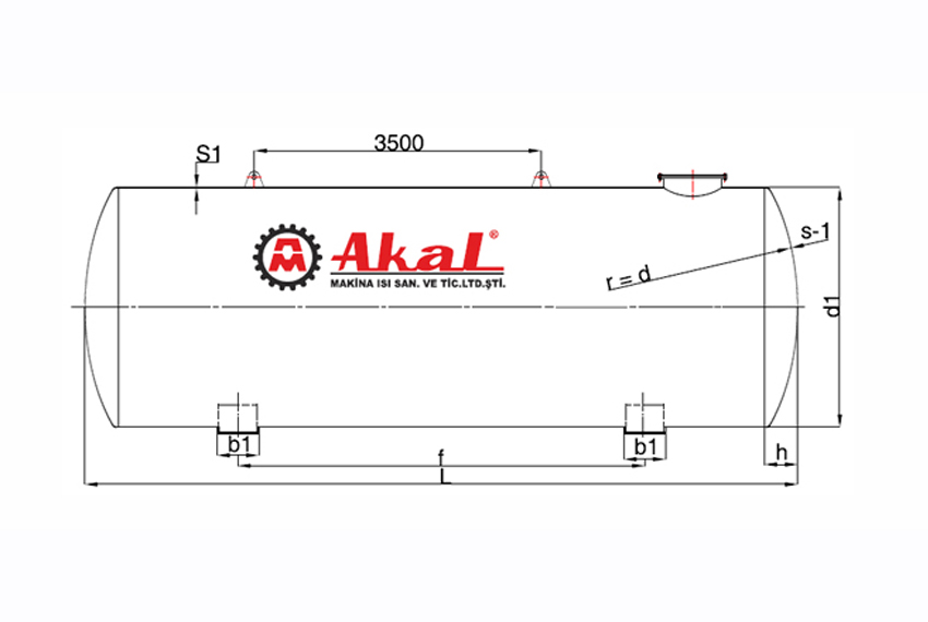 Tek Cidarlı Yakıt Tankı